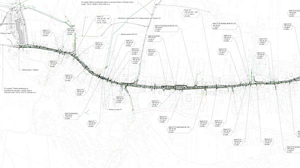Odvodnik mešanega tipa v Vrtojbi – kanal »V«