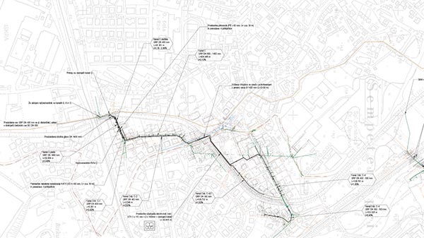 Rekonstrukcija kanala C in ločenega kanalizacijskega sistema na območju Podmarka